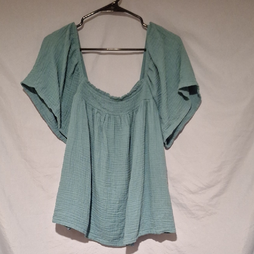 Joyspun Women's Plus Size Teal Top Size 2X